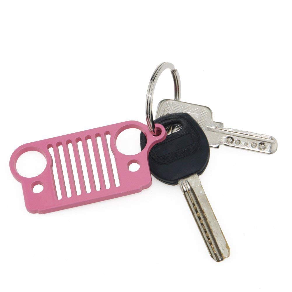 pink jeep keychain