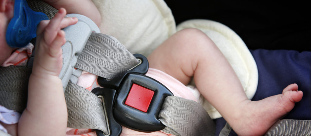 The safest place for infant car seat is right in the center of the back row!